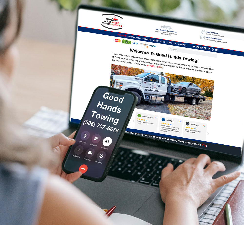 Call Good Hands Towing Detroit Michigan Trustworthy Towing Best Tow Truck Driver